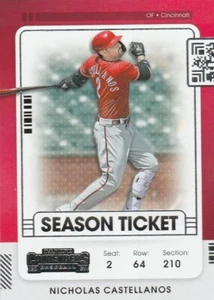 2021 Panini Contenders Season Ticket Nicholas Castellanos #86 - Picture 1 of 2