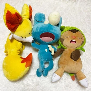 Pokémon Center XY Chespin Fennekin Froakie 2015 First Dream Plush Toy Excellent - Picture 1 of 12
