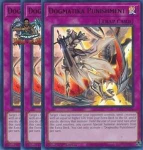 Yugioh! 3x Dogmatika Punishment RA01-EN076 Ultra Rare 1st Ed NM - Picture 1 of 1