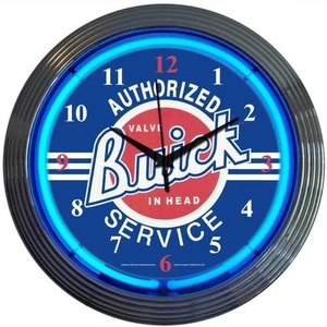 GM Buick Service Neon Clock 15"x15" - Picture 1 of 1