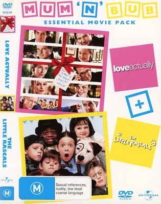 Love Actually + The Little Rascals DVD (Region 2,4) VGC Mum N Bub Movie Pack - image 1 of 3