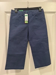 NWT’s Girls United Colors Of Benetton Navy Capri Pants - Size L (8-9 Years) - Picture 1 of 3