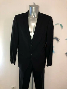 Black Tommy Hilfiger Suit Jacket 48 (M) Pants 40/42 Fr For Small Men - Picture 1 of 9