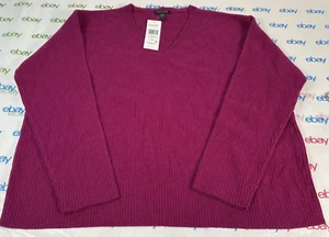 Eileen Fisher 100% Cashmere Long Sleeve Sweater V-Neck Size Small - Picture 1 of 13