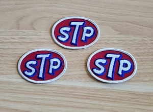 Lot Of 3 STP Patches New Sew on Nascar Racing Petty READ - Picture 1 of 10
