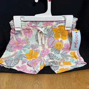 Girl's Cat & Jack Easy On Shorts Floral Print Girls Shorts 6/6X - Picture 1 of 3