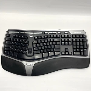 Microsoft Ergonomic Keyboard 4000 v1.0 Natural KU-0462 USB Wired Ergo Vintage - Picture 1 of 14