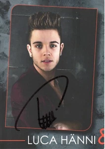 LUCA HÄNNI Autogrammkarte handsigniert DANCE UNTIL WE DIE ESC Dieter Bohlen DSDS - Bild 1 von 2