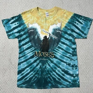 Sight & Sound Theatres Moses Parts The Sea Tie Dye XL T Shirt 2000 Bible God - Picture 1 of 9