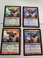 4x SIGNED Prerelease Foil Rukh Egg 8th Edition MTG Magic Card signed by artist