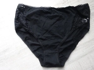 Damen Slip Schwarz Gr XXL Lingerie C&A Spitze Baumwolle - Bild 1 von 5