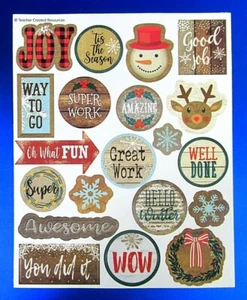 Foglio adesivo Winter Joy Incoraging Words insegnante risorse create - Foto 1 di 1