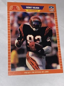 1989 Pro Set #60 Rodney Holman RC Rookie Cincinnati Bengals Football Karte - Bild 1 von 2