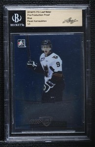 2014-15 ITG Leaf Metal 1/1 Pavel Karnaukhov #BA-PK1 BGS Encased 7ez
