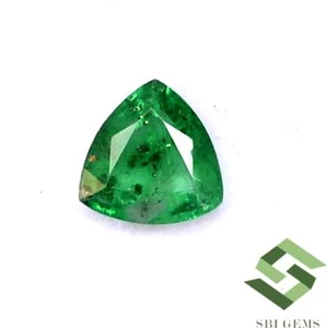 Certified Natural Emerald Trillion Cut 5x5 mm 0.29 CTS Untreated Loose Gemstone - Picture 1 of 5