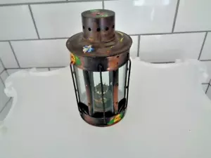Vintage DIETZ Lantern Rare 6x Glass panels 7.5in Tall Age unknown Used - Picture 1 of 16