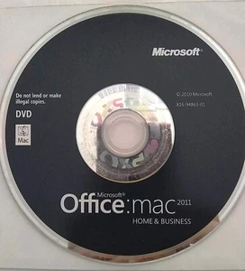 Microsoft Office dla Mac Home and Business 2011 Pełna wersja z 3 kluczami produktu - Zdjęcie 1 z 1