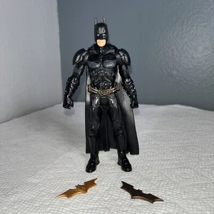 Batman Dark Knight Rises Movie Masters Deluxe Batman Figure And Custom Batarangs - Picture 1 of 2