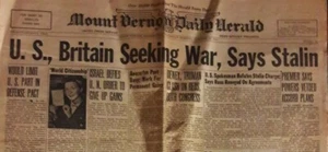 1948 Mount Vernon Daily Herald Joseph Stalin Virginia Faith Davis en cubierta 02234 - Imagen 1 de 12