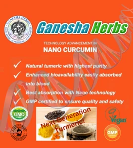 Organic Nano Turmeric Curcumin 95% Highest Absorption Potency w/ BioPerine caps - Picture 1 of 4