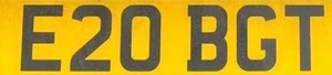 Peugeot e208 GT Private registration number plates for sale - E20 BGT - Picture 1 of 2