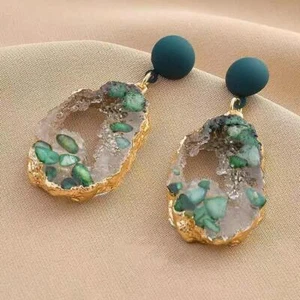 Orecchini Goccia Smeraldo Vintage – 2024 Fairycore Gioielli di Lusso per Donna - Foto 1 di 28