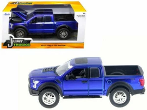 2017 Ford F-150 SVT Raptor Pickup Truck Die-cast 1:24 Jada 8 inch Blue - Picture 1 of 1