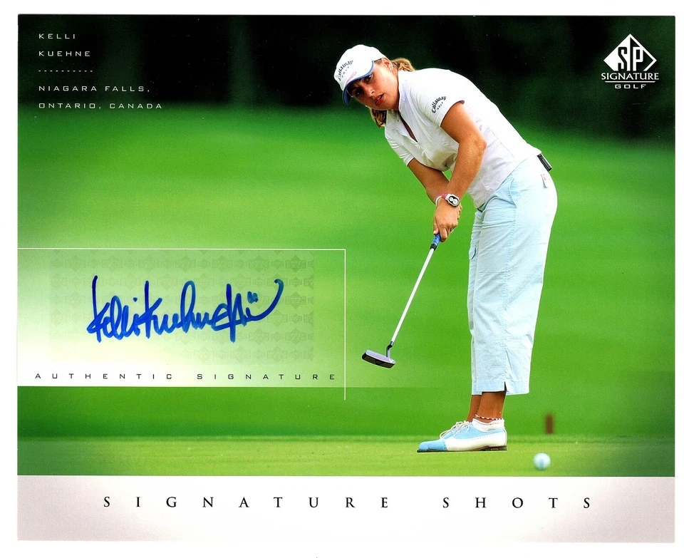 2004 SP Signature Kelli Kuehne 8x10 Autograph Photo - LPGA - Image 1 of 1