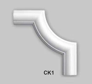 1 Set (4 Stück) Rahmenelemente Rundbögen Wandleisten Zierprofile Stuck CK1 - Bild 1 von 3