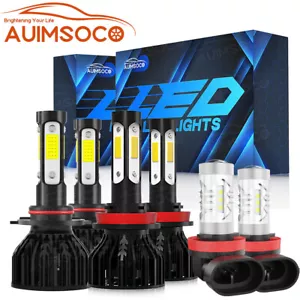 For 2019 2020 2021 Ram 1500 2500 3500 Crew Cab Pickup LED Lamp+Fog Bulb - Picture 1 of 14