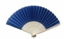 Navy Blue Silk Fans Asian Beach Garden Wedding Favors