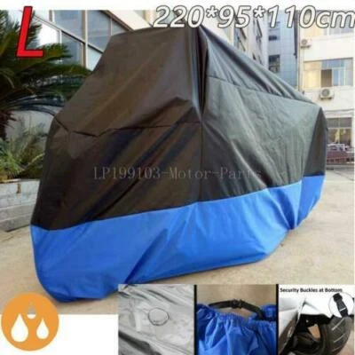 Cubierta solar antipolvo L negra azul para Kawasaki Ninja 250 300 R ZX 6R 7R 9R Foto 1 de 4