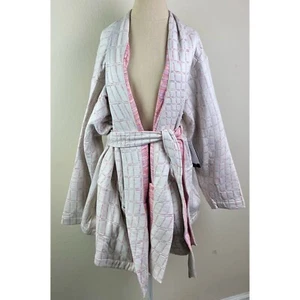 Nike Yoga Therma-FIT Luxe Womens Jacquard Top Cardigan Robe Reversible Size XXL - Picture 1 of 4