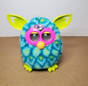 Furby Boom Peacock Turquoise Yellow Interactive Toy 2012 Hasbro Tested Works - Picture 1 of 10