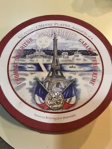 Restaurationsbeschläge klassische französische Käseplatten 4er Set Neu im Karton plus vier Brie - Bild 1 von 10