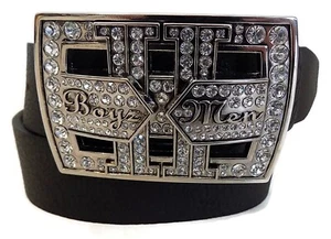 BOYZ 11 MEN BY WASHED UP HOLLYWOOD WITH CRYSTALS 1½” SILVER BELT BUCKLE ONLY - Picture 1 of 5