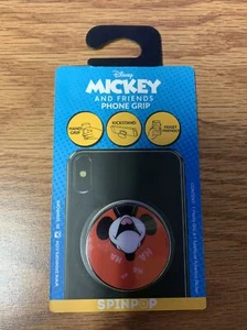 Spinpop Disney Mickey & Friends Phone Grip Laughing Mickey NEW on card - Picture 1 of 3