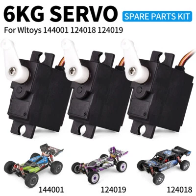 Wltoys 144001 124018 124019 RC Car Accessory 6kg Plastic Steering Gear Servo - Image 1 of 4