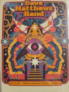 Dave Matthews Band Camden NJ N1 7/21/23 Poster Setlist Trading Card DMB #/370 - Picture 1 of 4