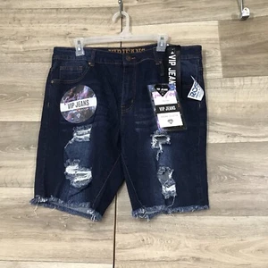 Pantalones cortos de jean VIP nuevos para mujer - Imagen 1 de 7