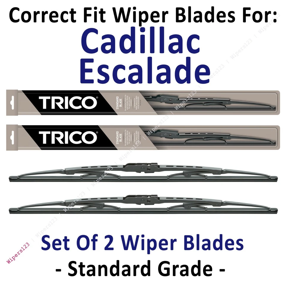 Wiper Blades 2 件装标准 - 适合 2002+ 凯迪拉克凯雷德 - 30221x2 — 第 1/1 张图片