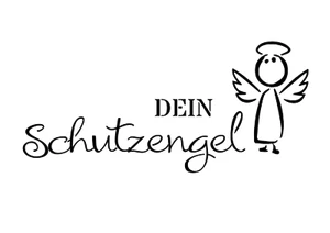 Schablone " Dein Schutzengel ... " auf A4 - Bild 1 von 1