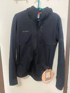 NWT Mens Mammut Ultimate VI VII SO Hooded Gore Infinium Jkt Black Sz M (MSRP279) - Picture 1 of 6