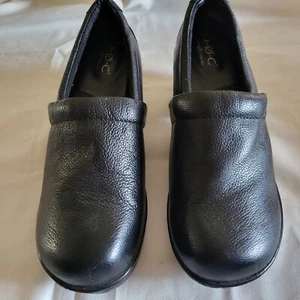 Black PEBBLE Leather WORK OR PLAY B.O.C women’s shoes size 9.5 NURSES - Picture 1 of 13