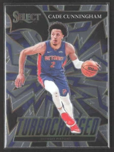 2021-22 Pistons Panini Select Cade Cunningham #6 Turbo Caricati RC Detroit - Foto 1 di 2