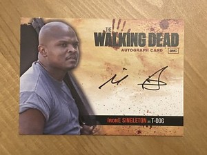 2011 Cryptozoic The Walking Dead Season 1 Irone Singleton as T-Dog Autograph A15