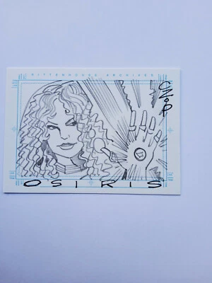Stargate SG-1 Season 5  Sketch Card SketchaFEX Osirs by John Czop - Image 1 of 2