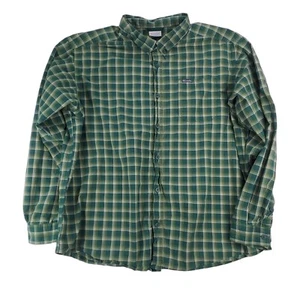 Columbia Sportswear Button Down Hemd Herren XXL Langarm grün kariert Freizeit - Bild 1 von 7