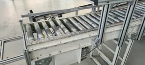 Rollbahn Förderbahn Förderband Rollenförderer 1,07m mit Antrieb - Bild 1 von 8
