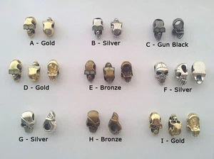 Gold/Bronze/Gun Black/Silver Skull Metal Bead for Paracord Lanyards/Bracelets - Picture 1 of 2
